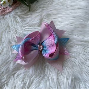 Pink Multi Girls Hair Bow